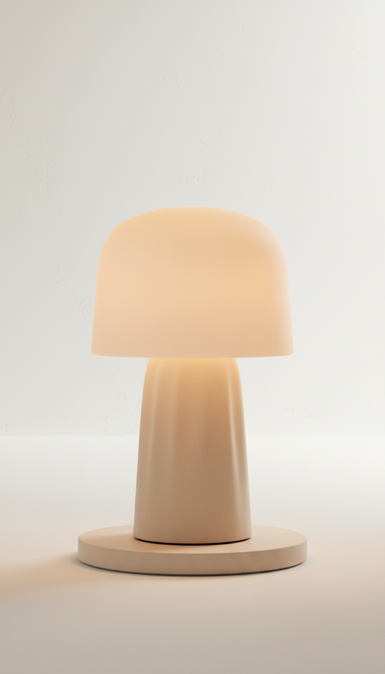 Smart lamp with amber glow accent